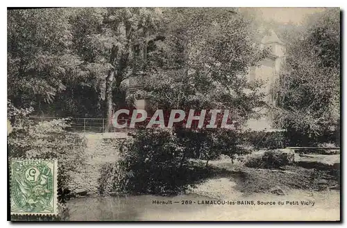 Cartes postales LAMALOU les BAINS Source du petit Vichy