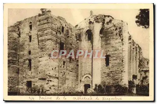 Ansichtskarte AK Ruines de la Cathedrale Maguelone