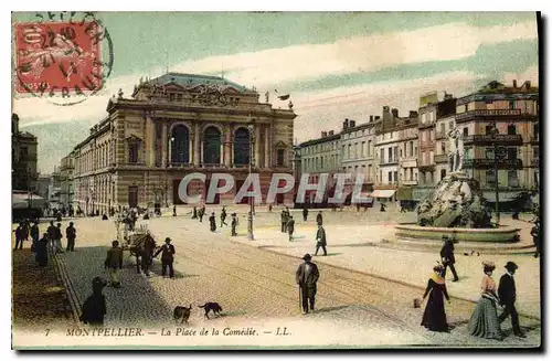 Cartes postales MONTPELLIER La Place de la Comedie