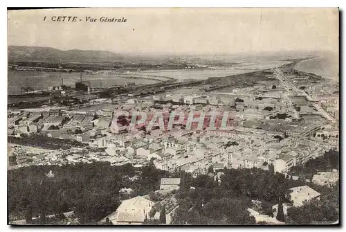 Cartes postales CETTE Vue Generale