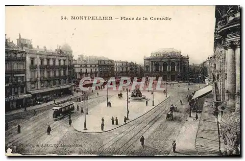 Cartes postales MONTPELLIER Place de la Comedie