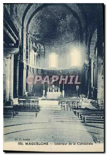 Cartes postales MAGUELONE Interieur de la Cathedrale