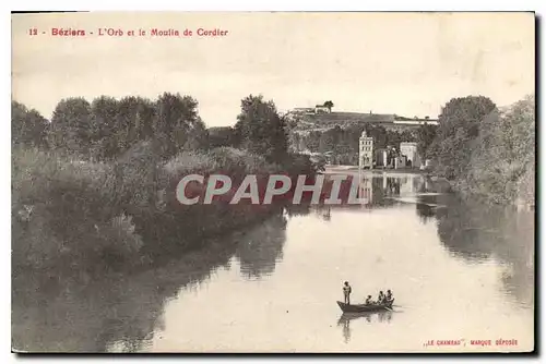 Ansichtskarte AK Beziers L'Orb et le Moulin de Cordier