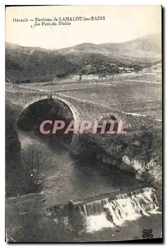 Cartes postales Environs de LAMALOU les BAINS Le Pont du diable