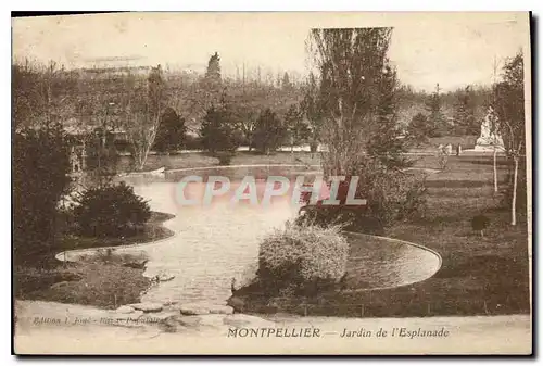 Cartes postales MOTPELLIER Jardin I'Esplanade