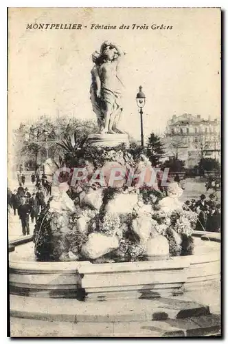 Cartes postales MONTPELLIER Fontaine des Trois Graces