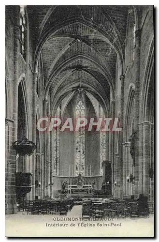 Cartes postales CLERMONT L HARAULT Interieur de I'Eglise Saint Paul