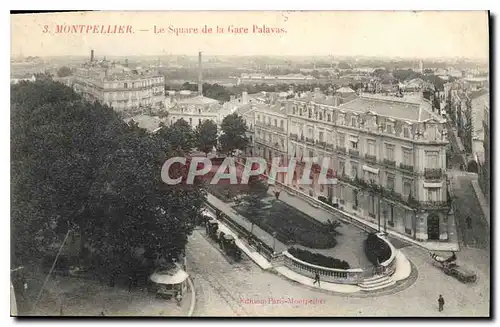 Cartes postales MONTPELLIER Le Square de la Gare Palavas