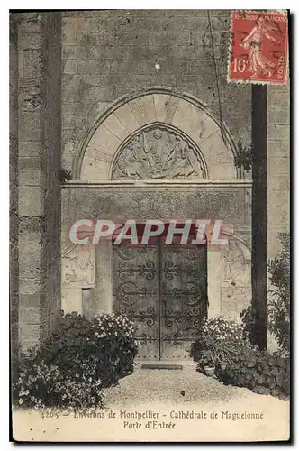 Ansichtskarte AK Environs de Montpellier Cathedrale de Maguelonne Porte d'Entree