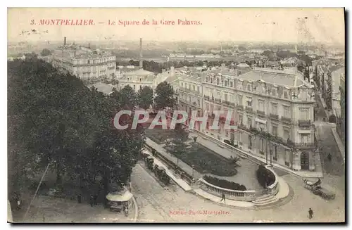 Cartes postales MONTPELLIER Le Square de la Gare Palavas