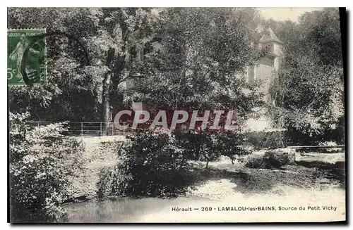 Cartes postales LAMALOU les BAINS Source du petit Vichy