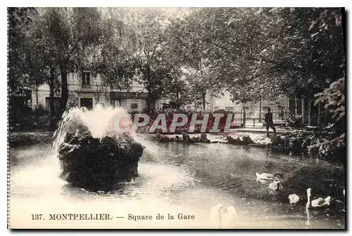 Cartes postales MONTPELLIER Square de la Gare