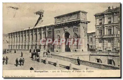 Cartes postales Montpellier Arc e Triomphe et Palais de Justice