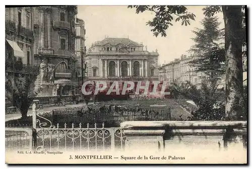 Cartes postales MONTPELLIER Square de la Gare de Palavas