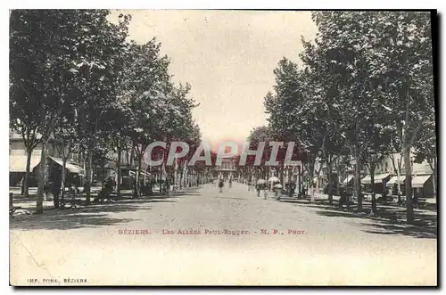 Cartes postales BEZIERS LES ALLES PAUL Peyrou