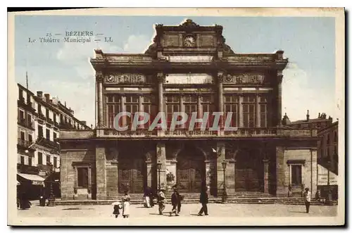 Ansichtskarte AK BEZIERS Theatre Municipal