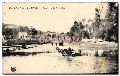 Cartes postales LAMALOU les BAINS Route de la Verniere