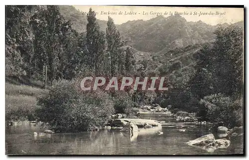 Cartes postales Environs de Lodeve Les Gorges de la Dourbie a St Jean du Bruel