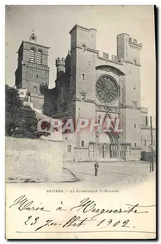 Cartes postales BEZIERS LA CATHEDRALE St NAZAIEU