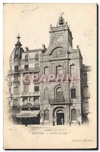 Ansichtskarte AK BEZIERS L'Hotel de Ville