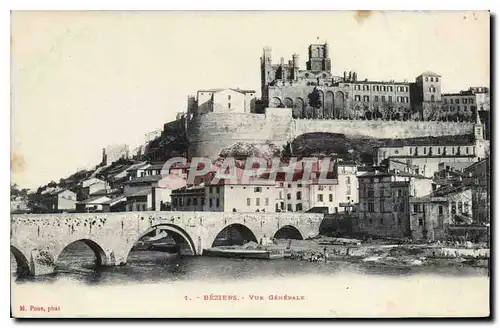 Cartes postales BEZIERS VUE GENERALE