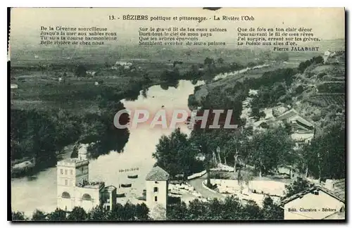 Cartes postales BEZIERS poetique et pittoresque La riviere d'Orb