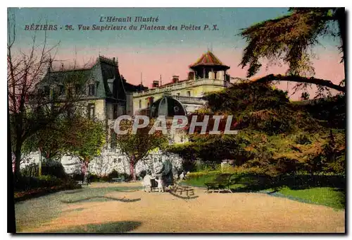 Cartes postales BEZIERS Vue Superieaure du Plateau des Poetes