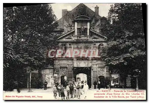 Cartes postales NANCY Porte de la Citadelle