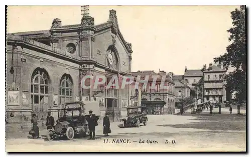 Cartes postales NANCY La Gare Automobile