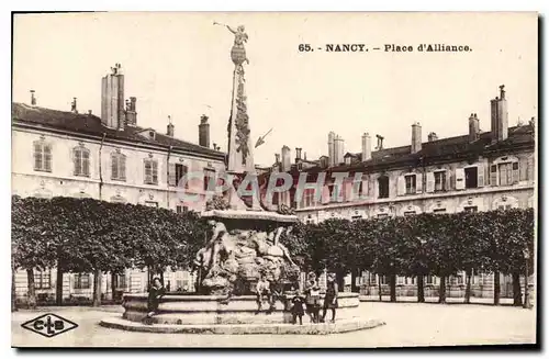 Cartes postales NANCY Place d'Alliance