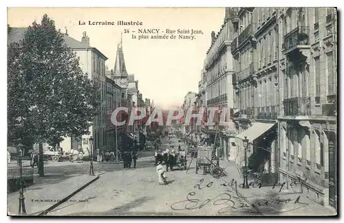 Cartes postales NANCY Rue Saint Jean La Plus animee de nancy