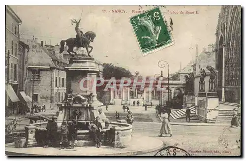 Cartes postales Nancy Place Statue de Rene II