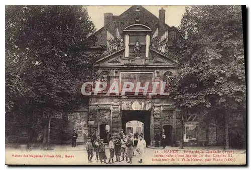 Cartes postales Nancy Porte de la Citadelle