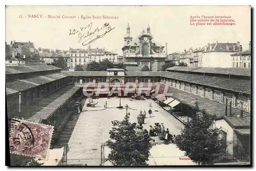 Cartes postales Nancy Marche Couvert Eglise Saint Sebastien