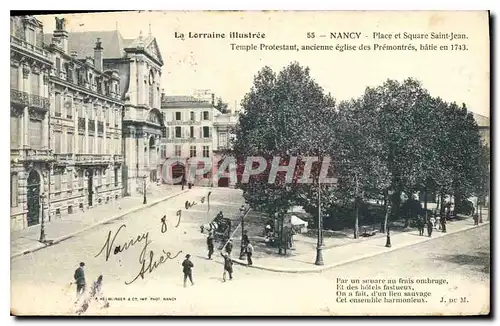 Ansichtskarte AK Nancy Place st Square Saint Jean Temple Protestant ancienne eglise des Premontres