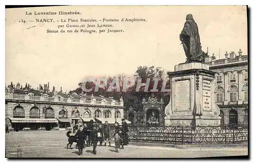 Ansichtskarte AK Nancy La Place Stanislav Fontaine d'Amphitrite