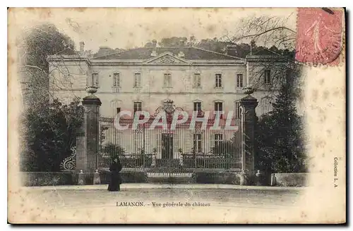 Cartes postales Lamanon Vue generale du Chateau