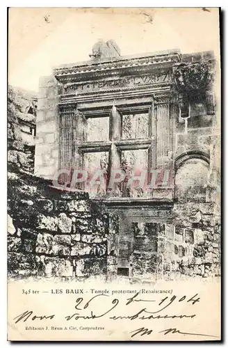 Cartes postales Les Baux Temple protestant Renaissance