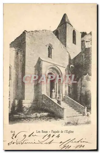 Ansichtskarte AK Les Baux Facade de l'Eglise