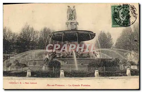 Cartes postales Aix en Provence La Grande Fontaine