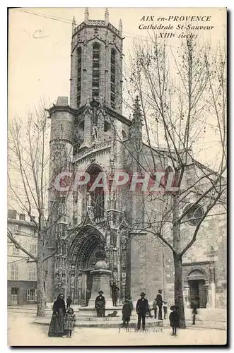 Cartes postales Aix en Provence Cathedrale St Sauveur XIII siecle