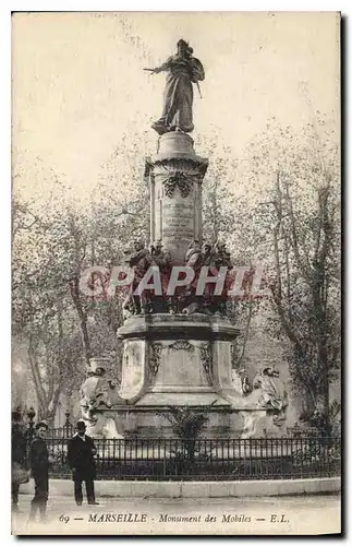 Cartes postales Marseille Monument des Mobiles