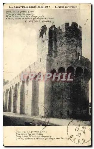 Cartes postales Les Saintes Maries de la Mer L'Eglise forteresse