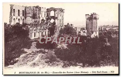 Cartes postales Montmajour B du Rh Ensemble des Ruines Cote Sud Ouest