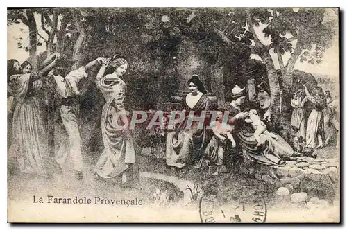 Ansichtskarte AK La Farandole Provencale Folklore