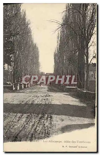 Cartes postales Arles Les Aliscamps Allee des Tombeaux