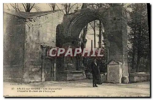 Cartes postales Arles sur Rhone Les Alyscamps Chapelle St Jean de d'Accurse