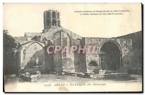 Ansichtskarte AK Arles La Chapelle des Alyscamps