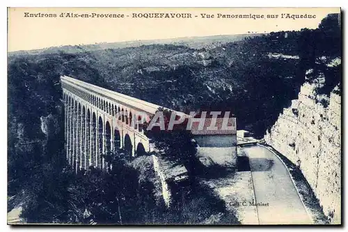 Cartes postales Environs d'Aix en Provence Roquefavour Vue Panoramique sur l'Aqueduc