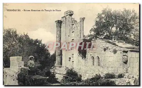 Cartes postales Vernegues Ruines Romaines du Temple de Diane